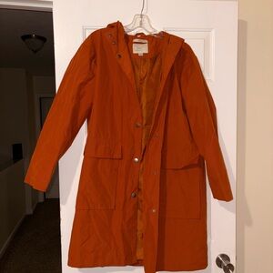 a new day Women's Orange Trench Coat